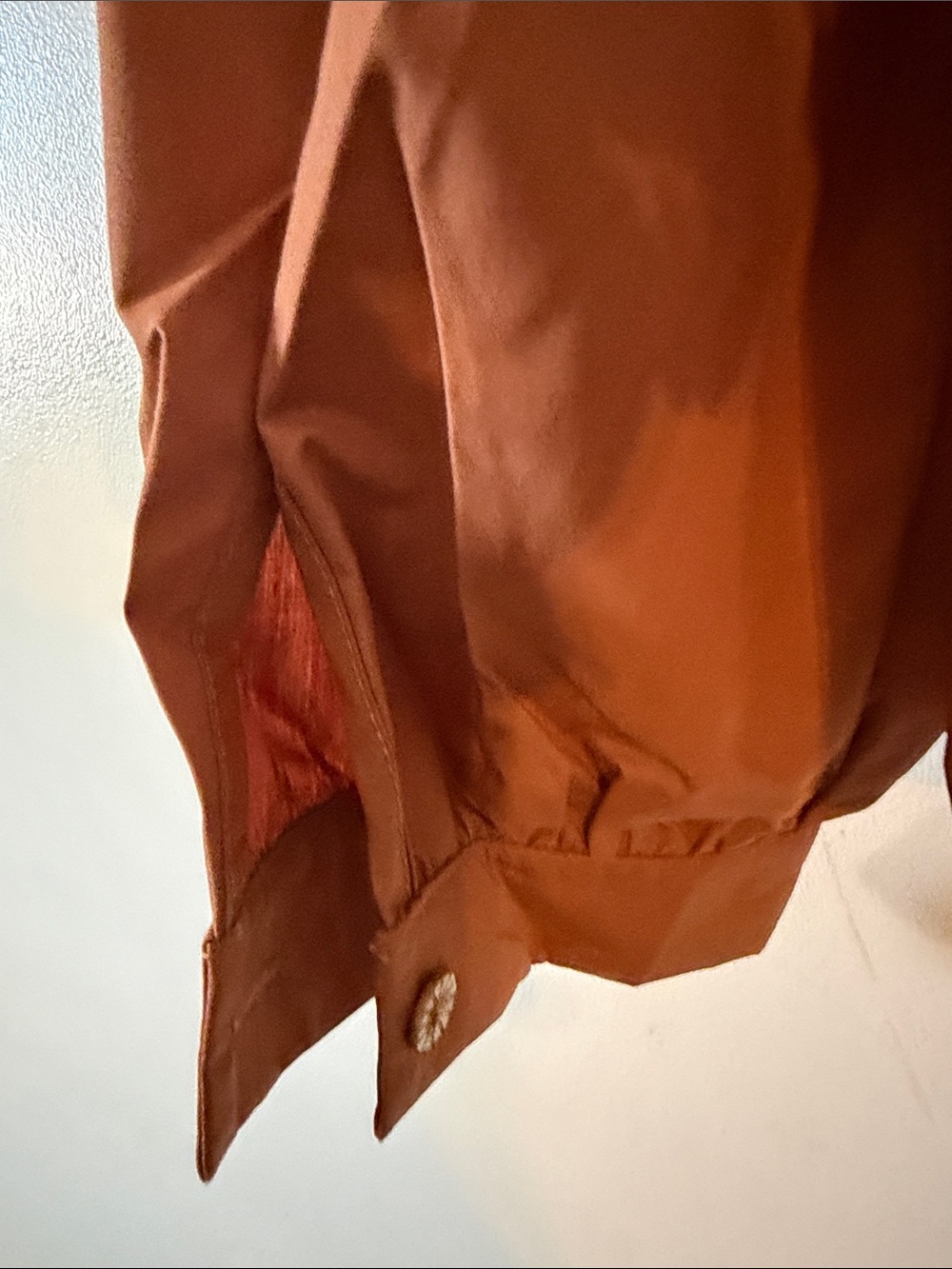 SHEIN Rust Ruffled Collar Blouse - Picture 4 of 6